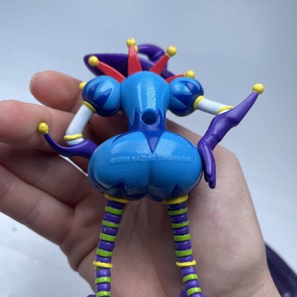 VINTAGE  Saggi The Clown + Dark Magician Yu Gi Oh Action 1996 Kazuki Takahashi - Picture 15 of 16